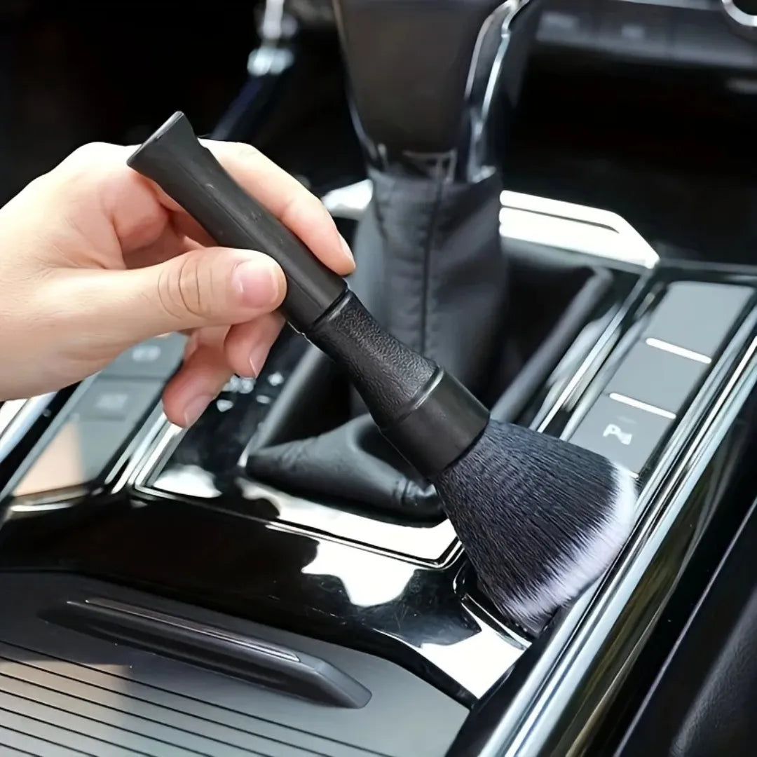 Escova de Detalhamento Automotivo para Interior e Moto – Pincel de Cerdas Macias para Limpeza Precisa