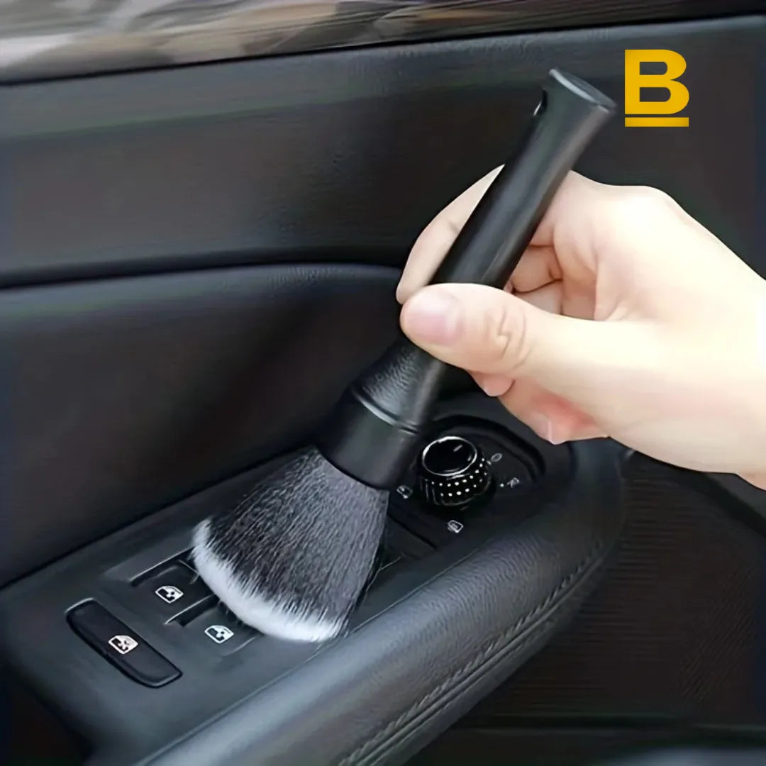 Escova de Detalhamento Automotivo para Interior e Moto – Pincel de Cerdas Macias para Limpeza Precisa
