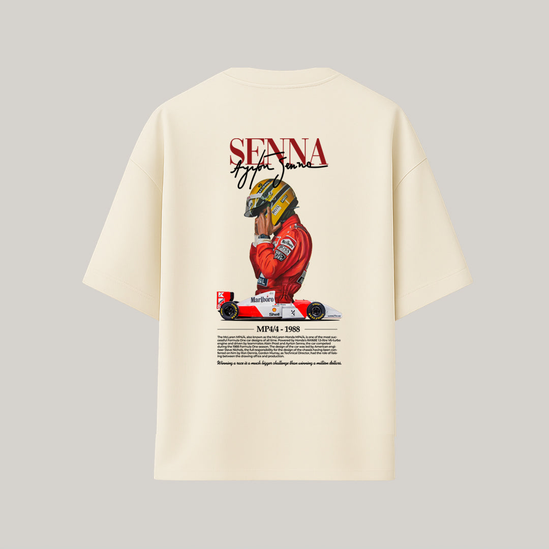 OVERSIZED AYRTON SENNA OFF WHITE - RC58