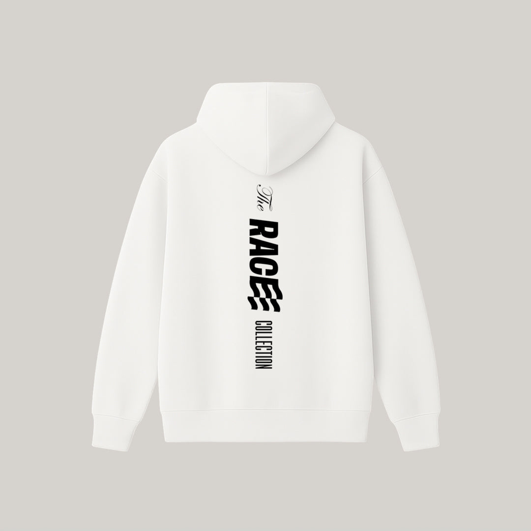 MOLETOM CAPUZ RACE COLLECTION BRANCO - RC88