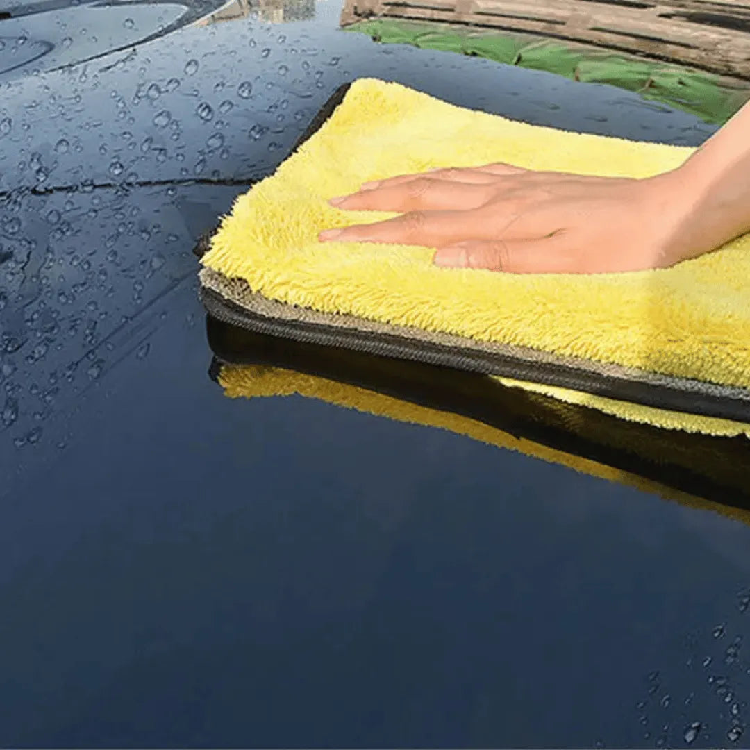 Toalha de Microfibra Premium SEAMETAL – Secagem e Limpeza Automotiva sem Riscos e com Alta Absorção
