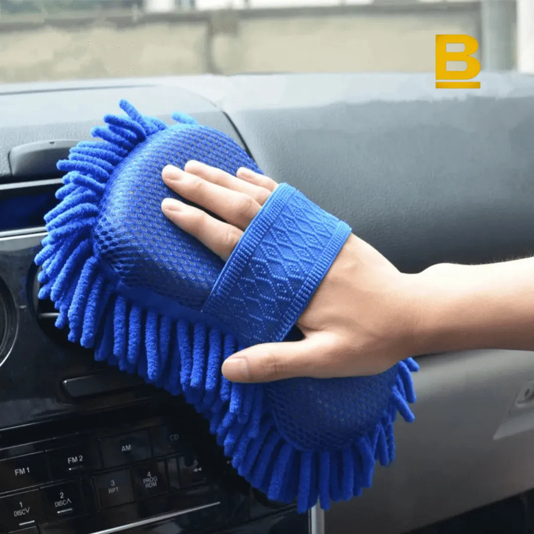 Kit 2x Esponjas de Microfibra para Lavagem de Carros
