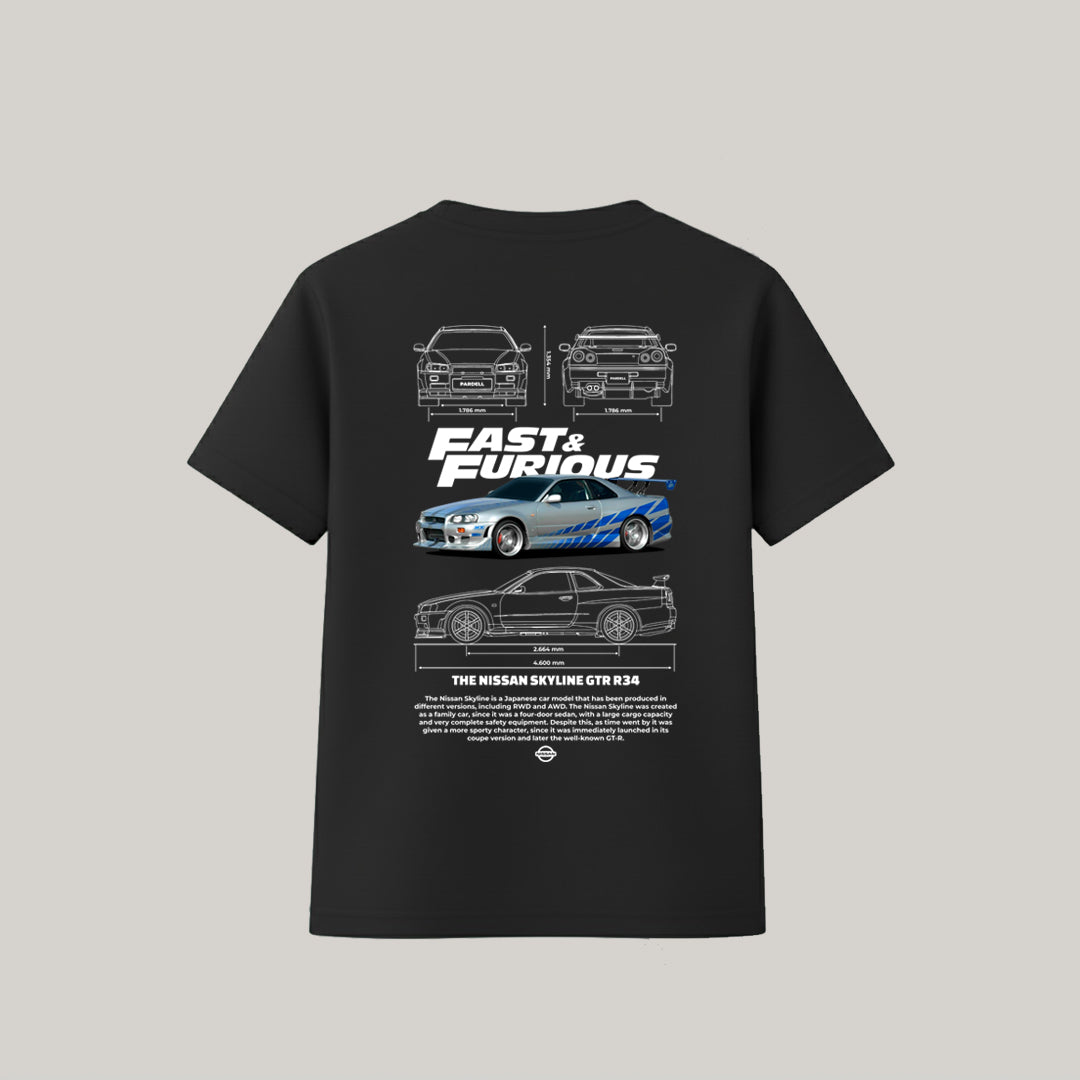 CAMISETA VELOSES E FURIOSOS PRETA - RC50