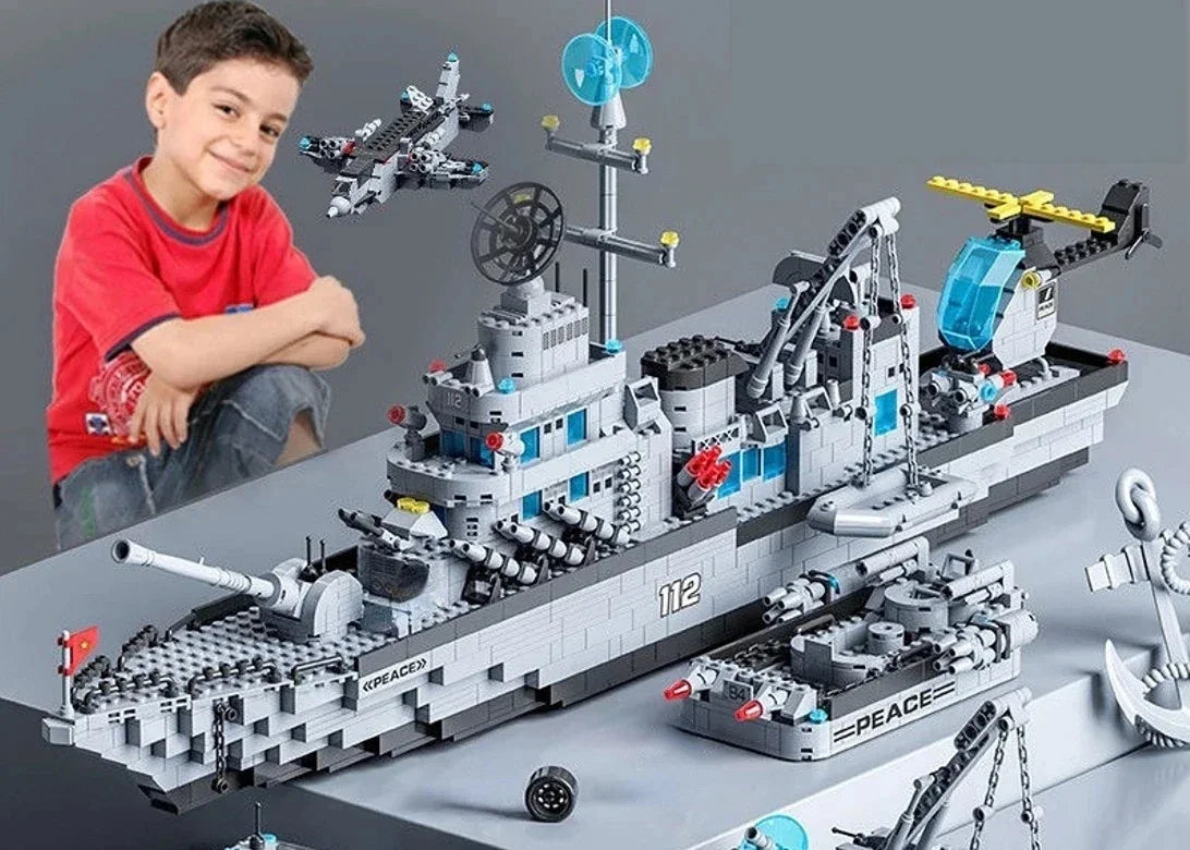 BLOCOS DE MONTAR NAVIO DE GUERRA DA MARINHA - RC131