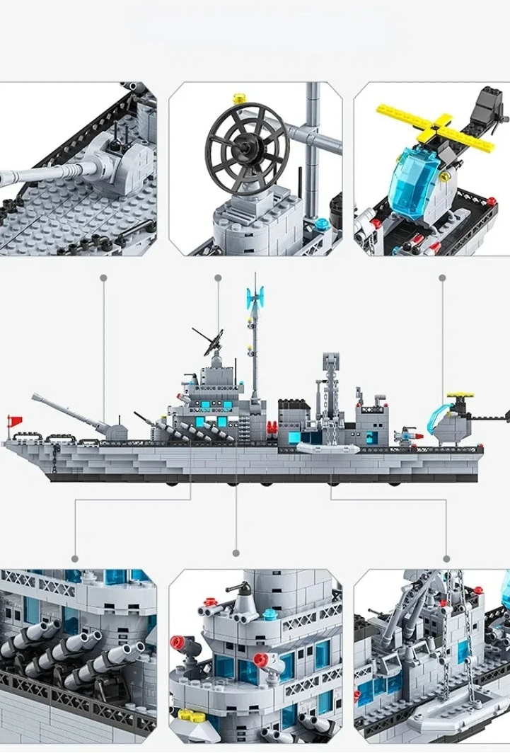 BLOCOS DE MONTAR NAVIO DE GUERRA DA MARINHA - RC131