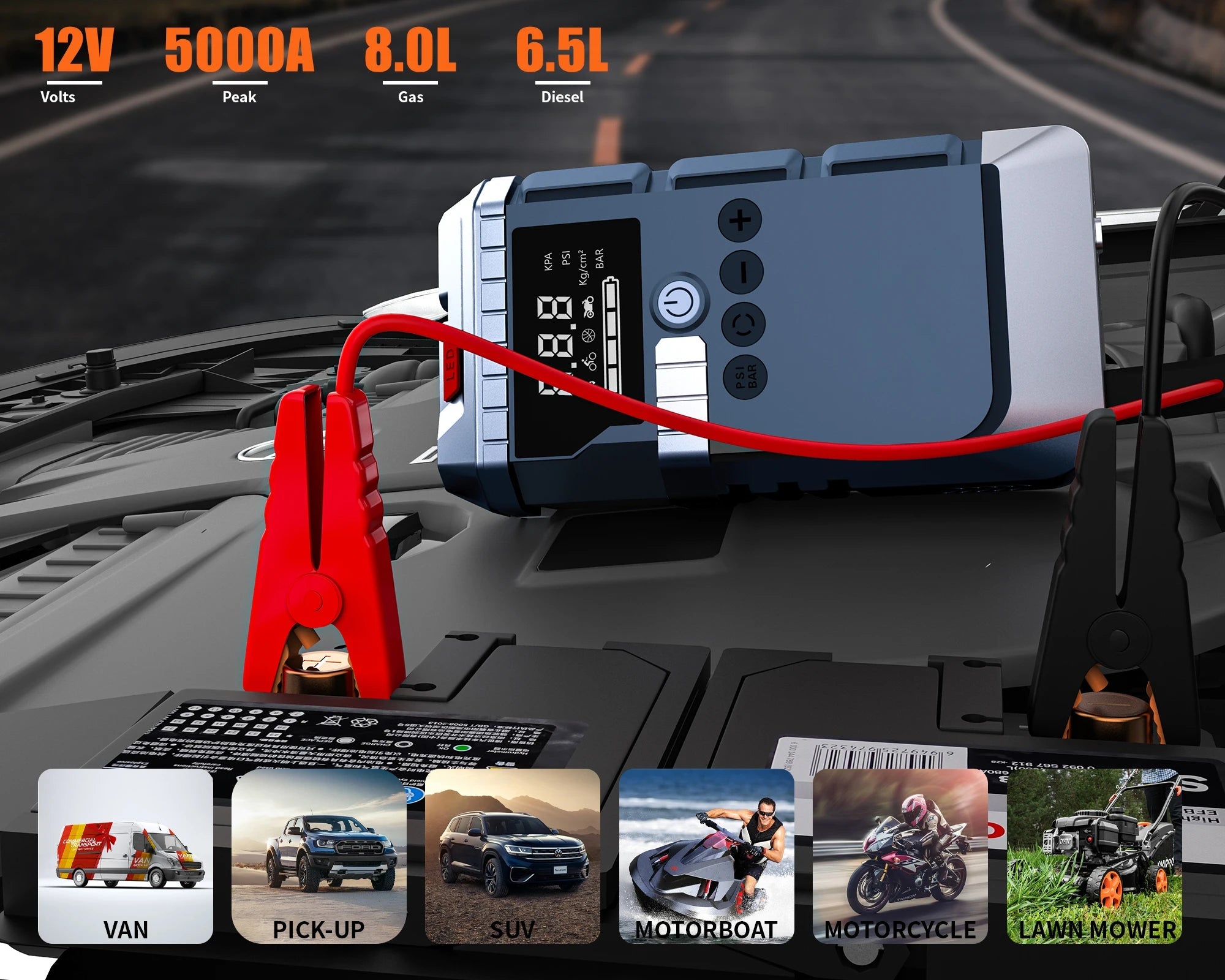 AUXILIAR DE PARTIDA + COMPRESSOR DE AR - RC160