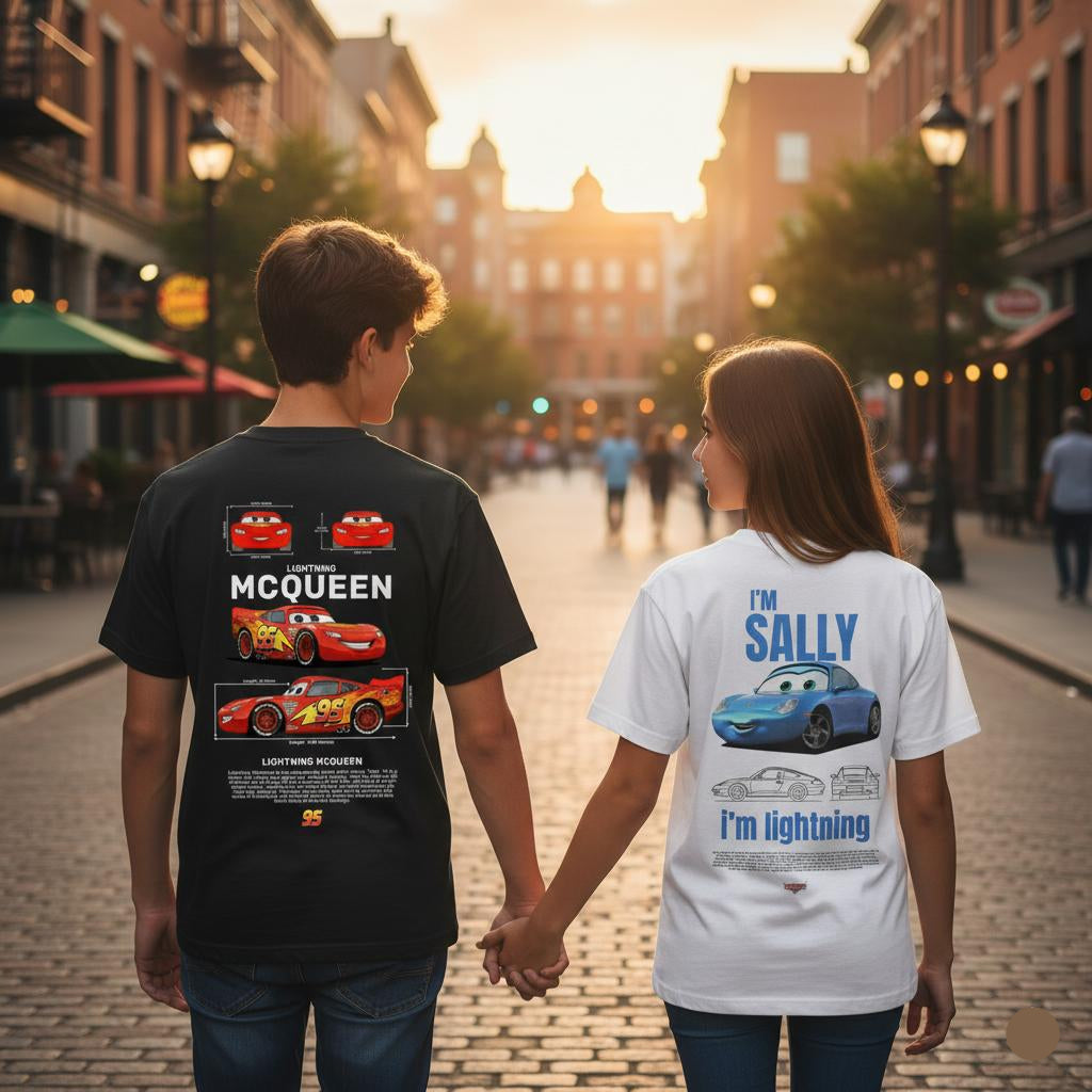 KIT CASAL RELÂMPAGO MCQUEEN E SALLY - RC165