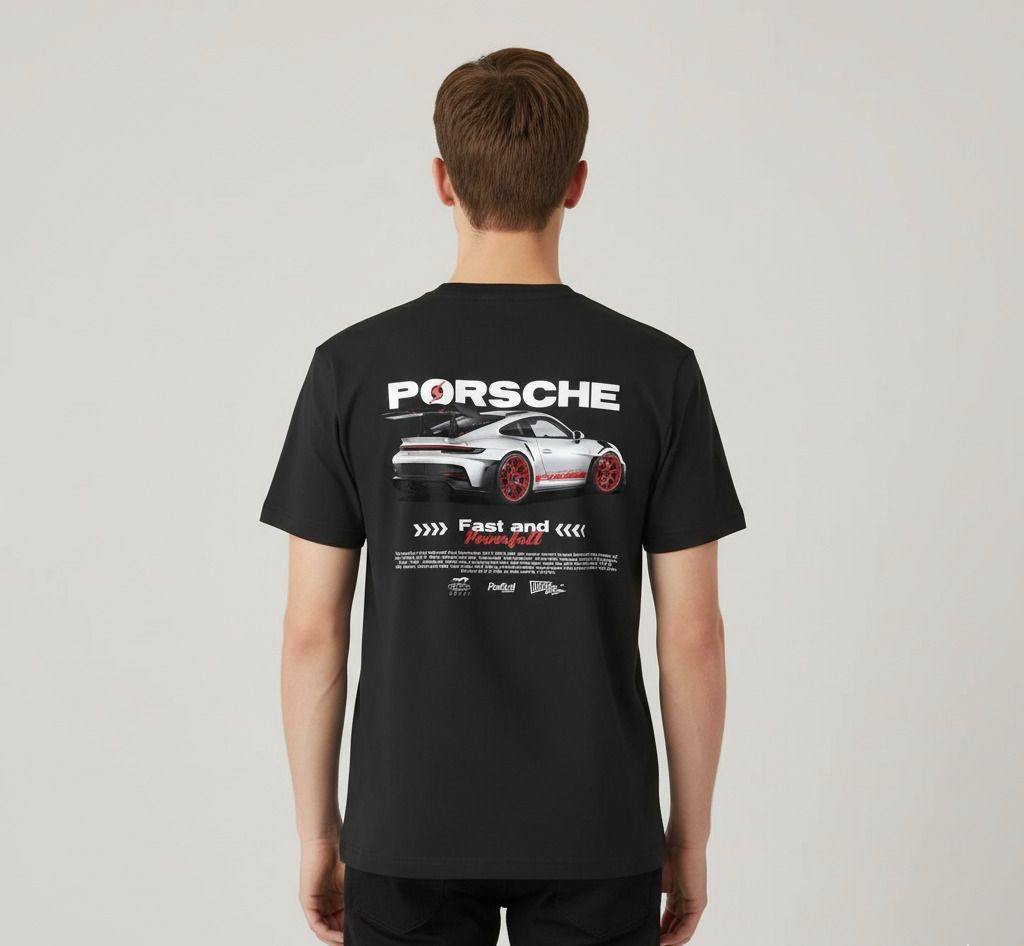 CAMISETA PORSCHE GT3RS PRETA - RC48
