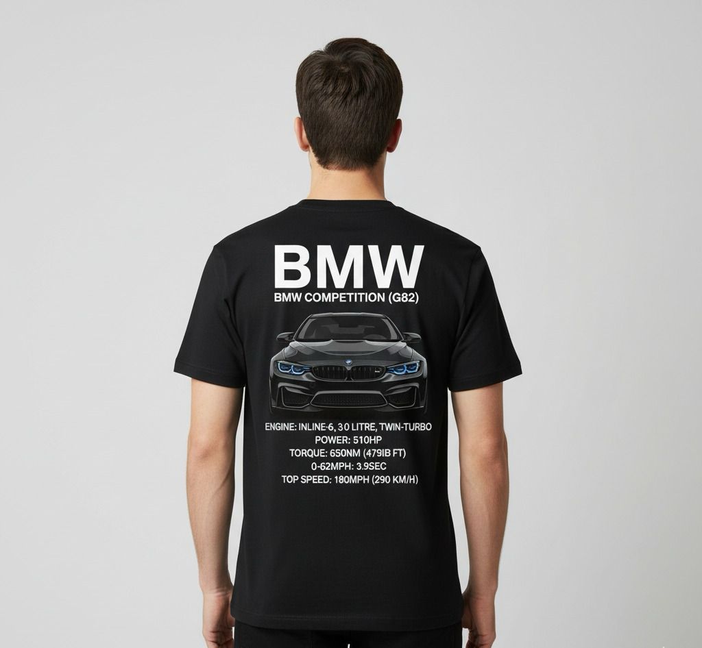 CAMISETA M4 COMPETITION PRETA - RC91