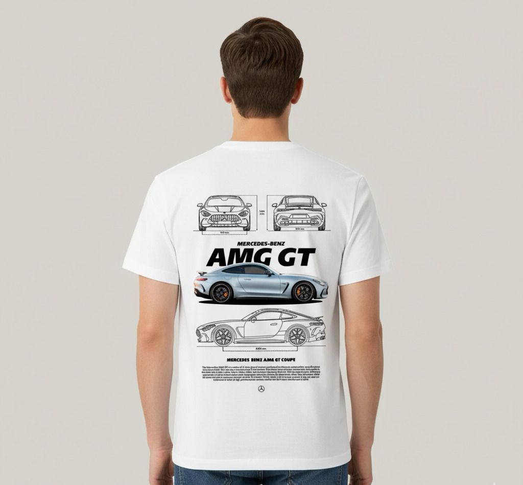 CAMISETA AMG GT BRANCA - RC43