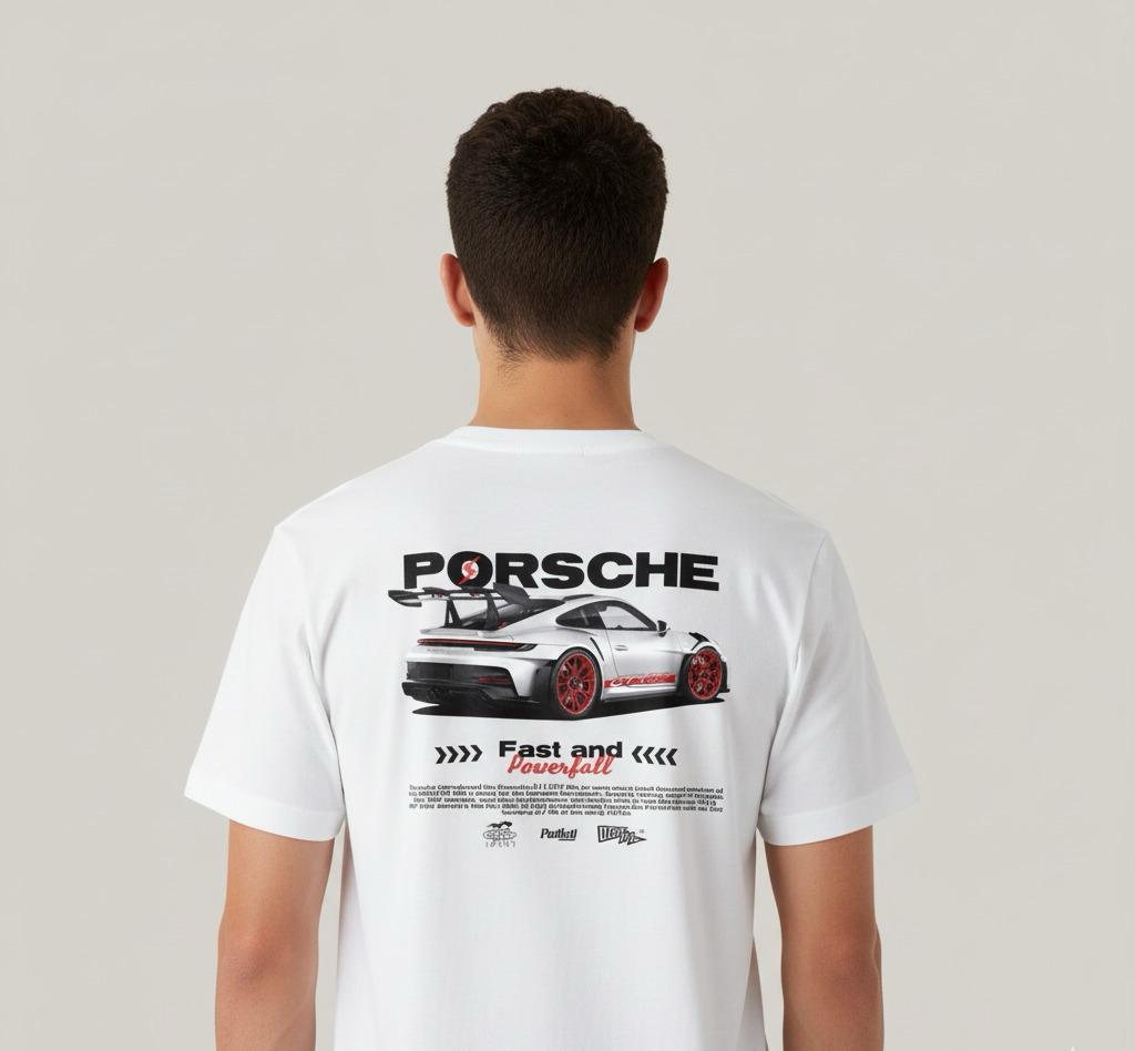 CAMISETA PORSCHE GT3RS BRANCA - RC46