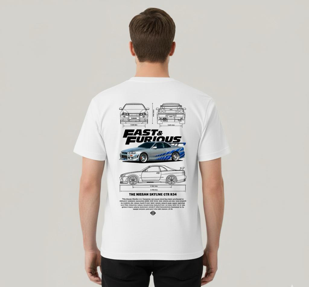 CAMISETA VELOSES E FURIOSOS BRANCA - RC52