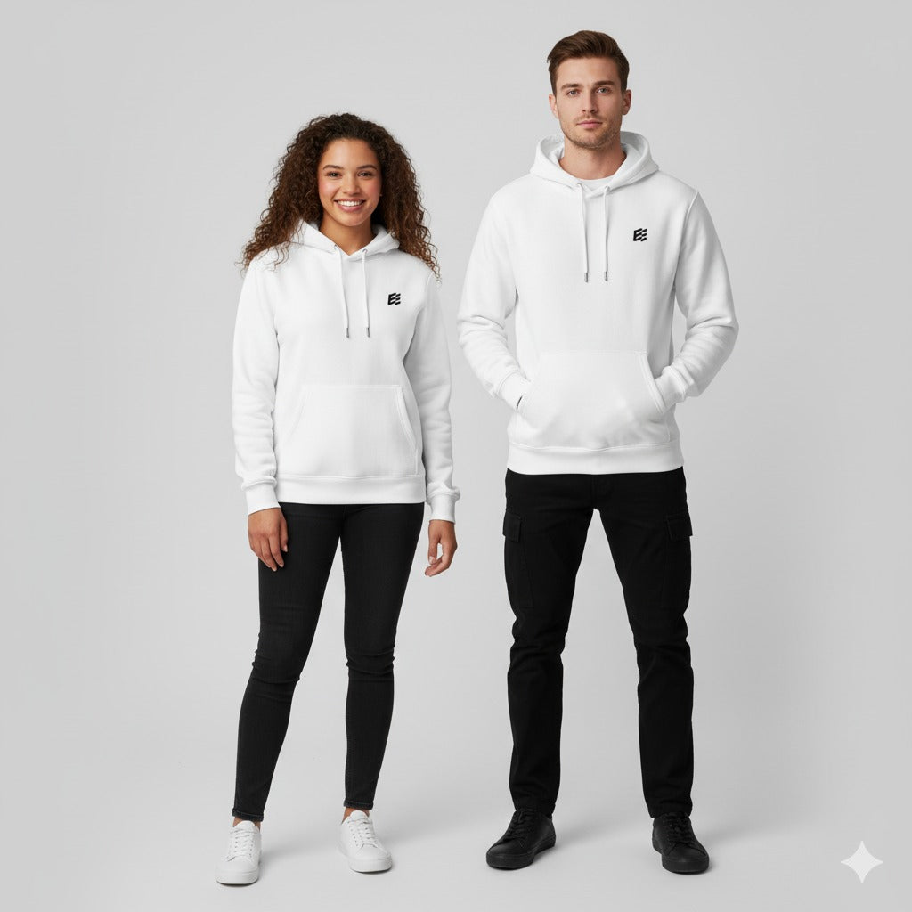 MOLETOM CAPUZ RACE COLLECTION BRANCO - RC88