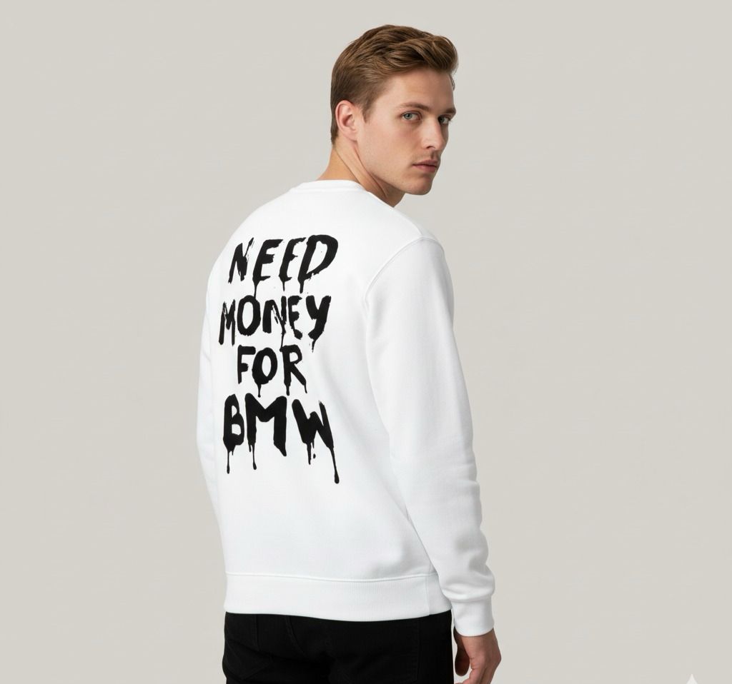 MOLETOM CARECA NEED MONEY BMW - RC81