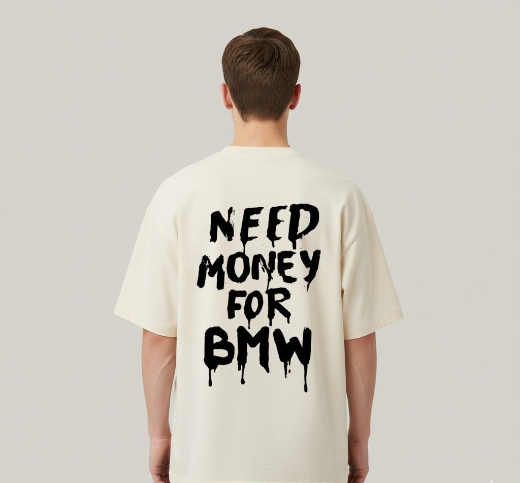 OVERSIZED NEED MONEY BMW OFF WHITE - RC55