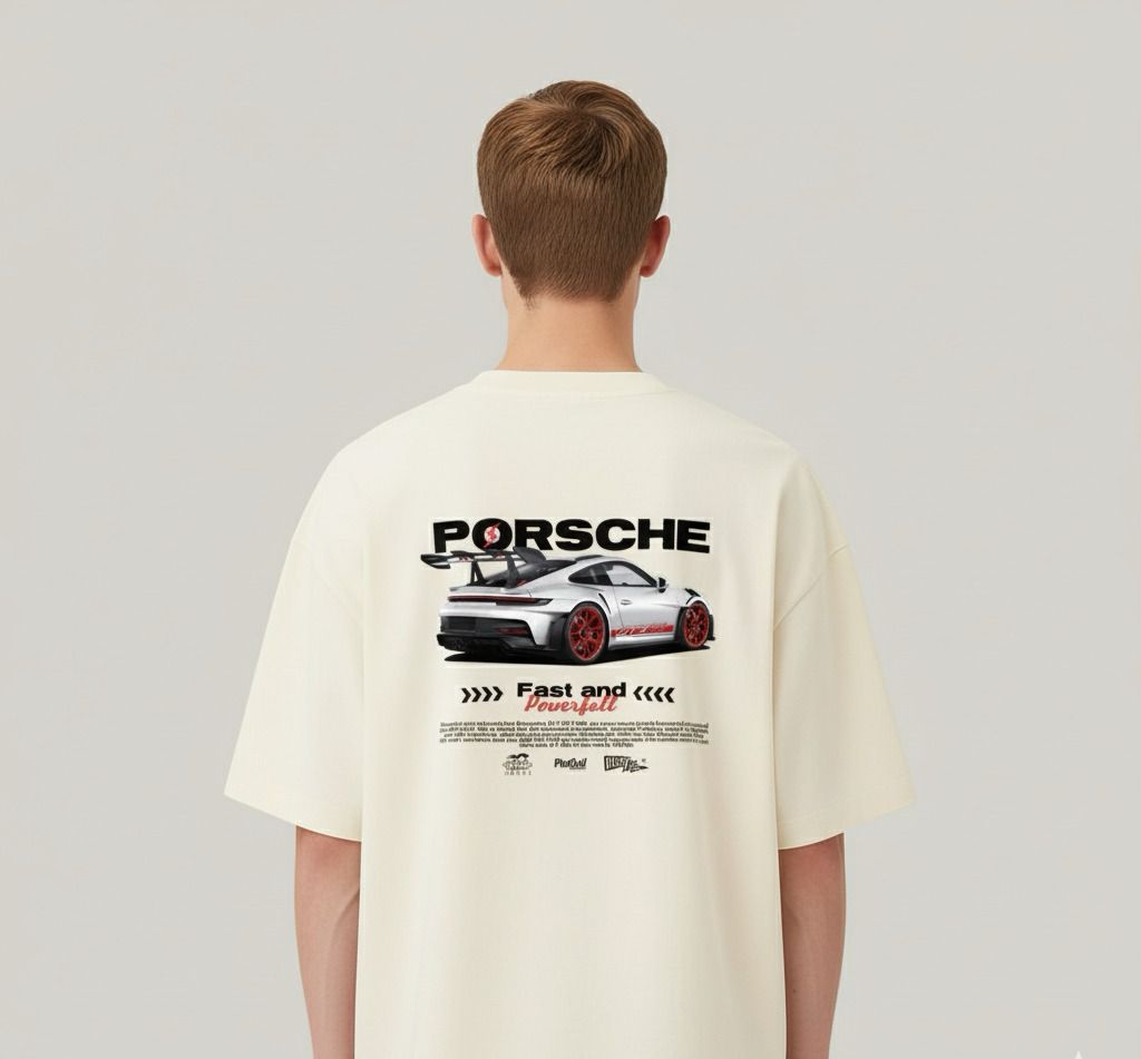 OVERSIZED PORSCHE GT3RS OFF WHITE - RC61