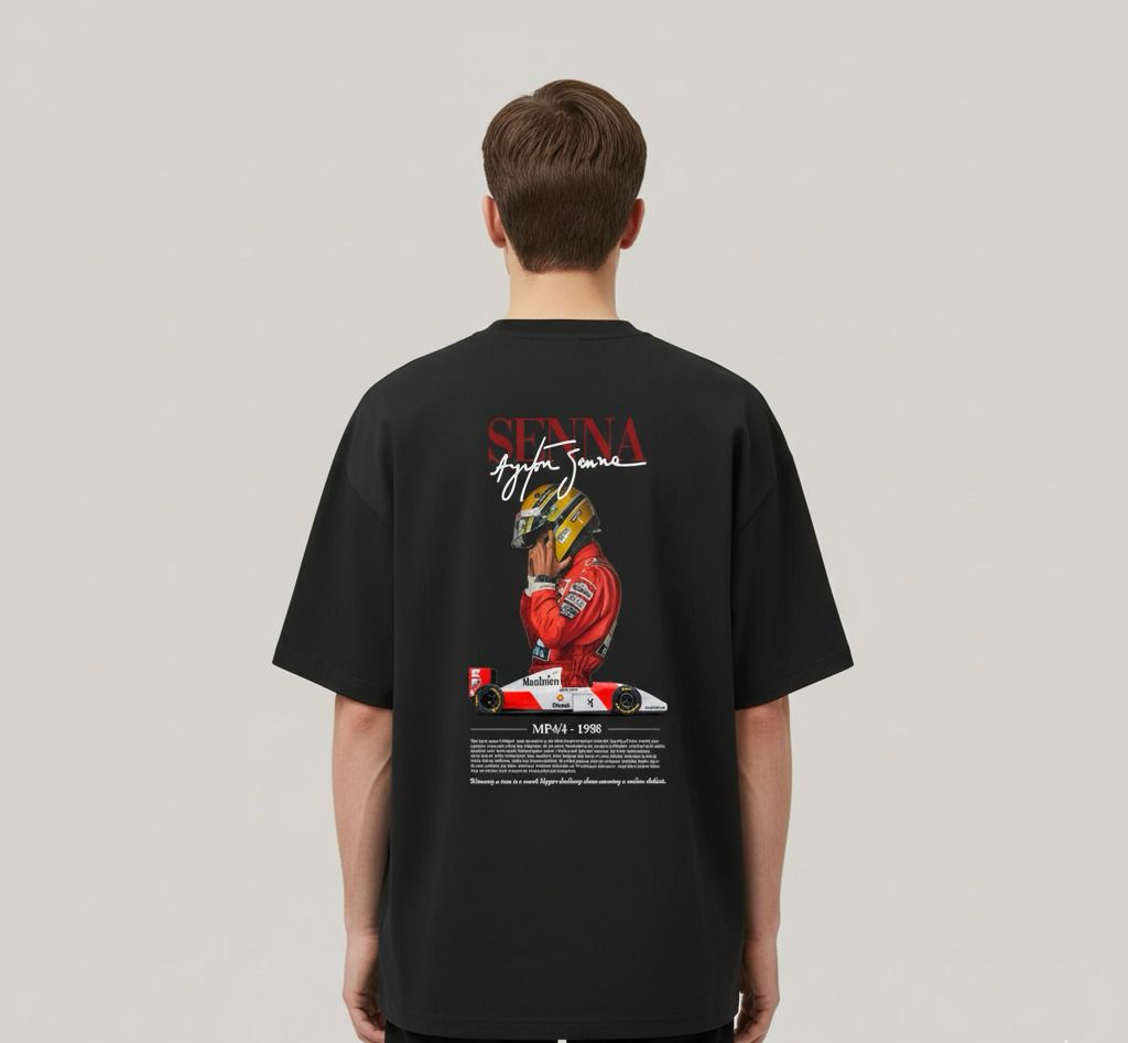 OVERSIZED AYRTON SENNA PRETA - RC50
