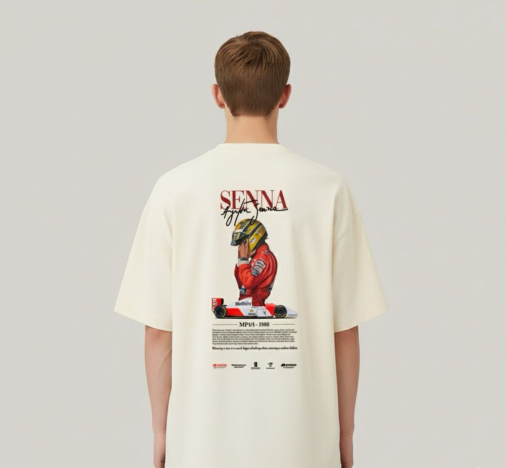 OVERSIZED AYRTON SENNA OFF WHITE - RC58
