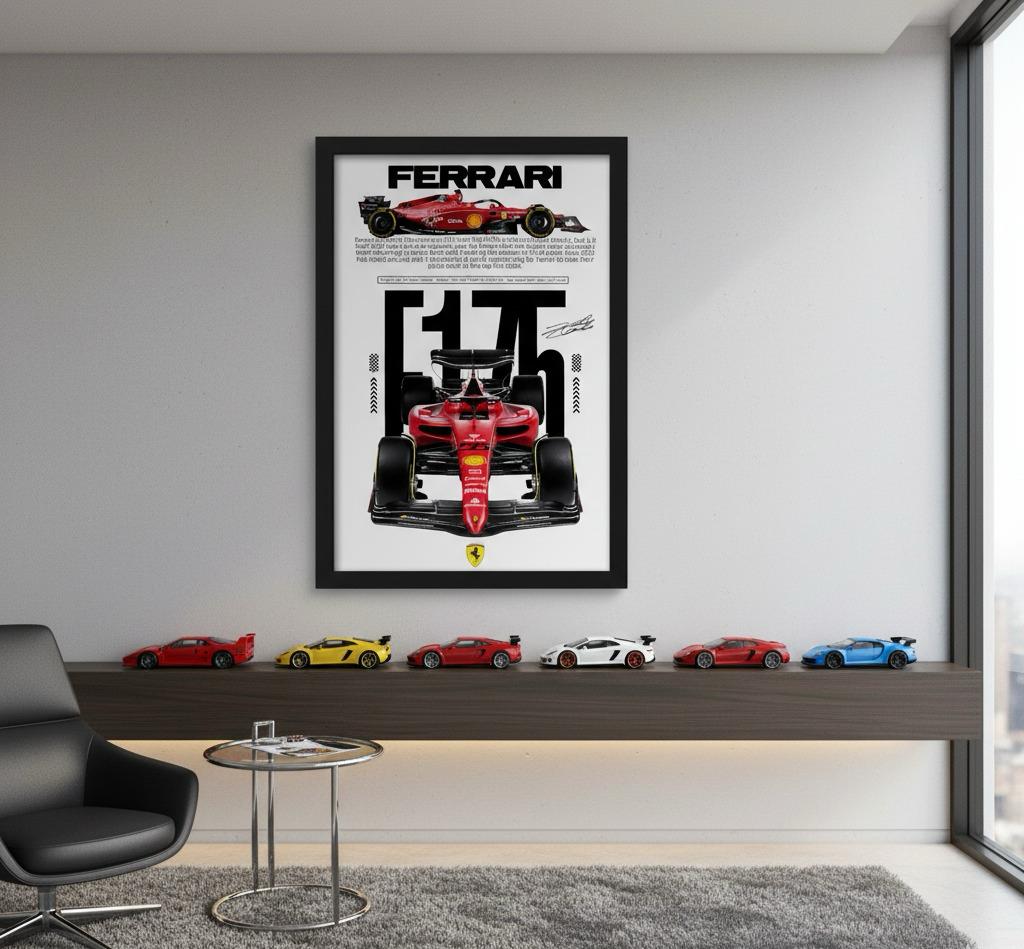 QUADRO DECORATIVO FERRARI F1 - RC92
