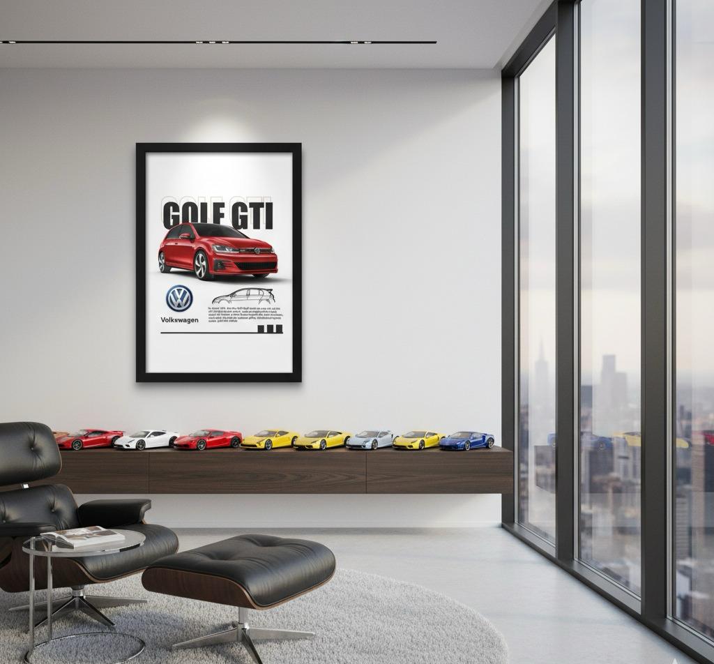 QUADRO DECORATIVO GOLF GTI - RC93