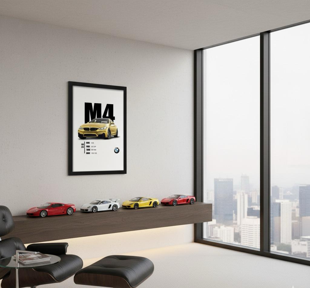 QUADRO DECORATIVO BMW M4 - RC98