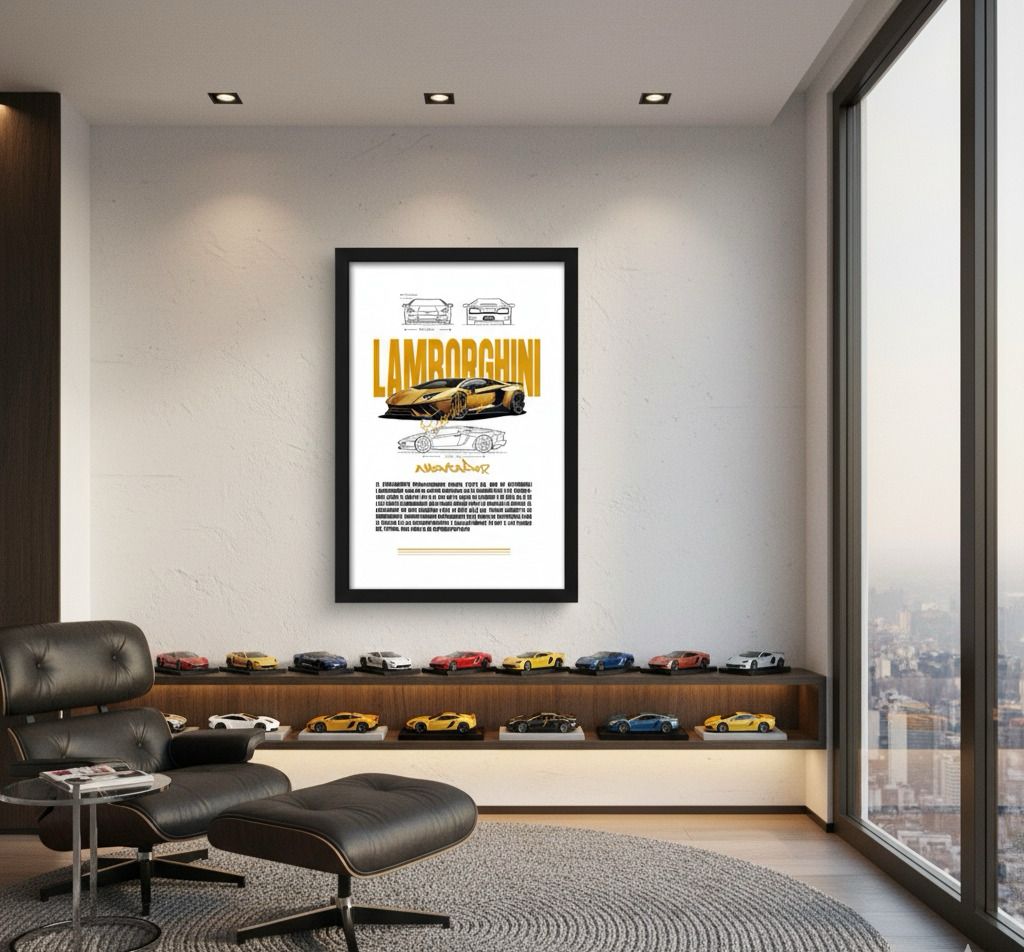 QUADRO DECORATIVO LAMBORGHINI - RC95