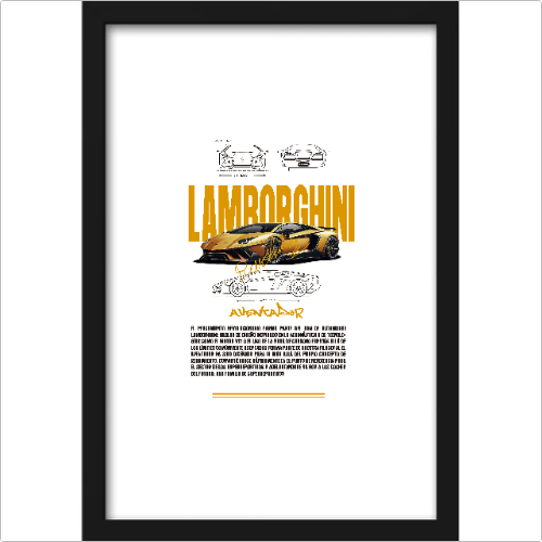 QUADRO DECORATIVO LAMBORGHINI