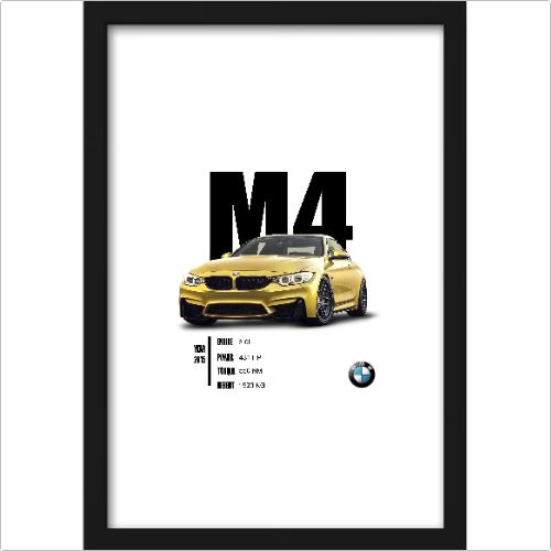 QUADRO DECORATIVO BMW M4