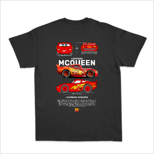 CAMISETA INFANTIL MCQUEEN 0A3 ANOS