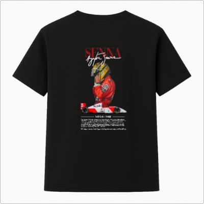 CAMISETA PRETA AYRTON SENNA