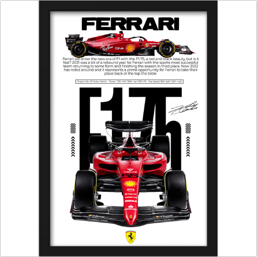 QUADRO DECORATIVO FERRARI F1 - RC92